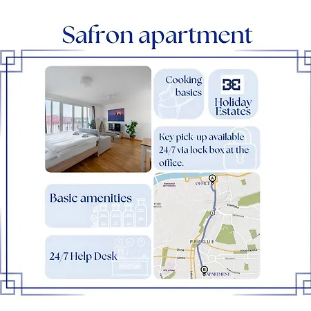 Bright Safron Studio In Elegant Vinohrady Apartmán Praha